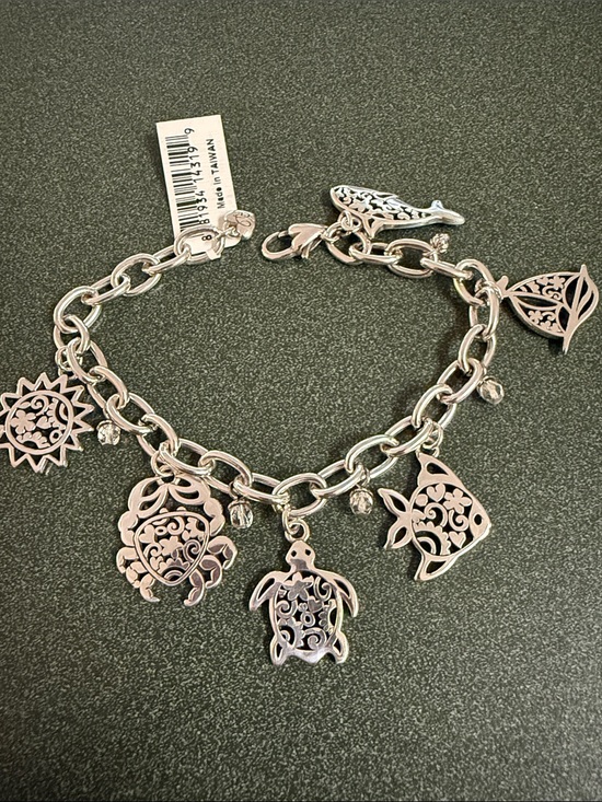 Brighton Jewelry - Brighton Silver-Tone Island Breeze Charm Bracelet